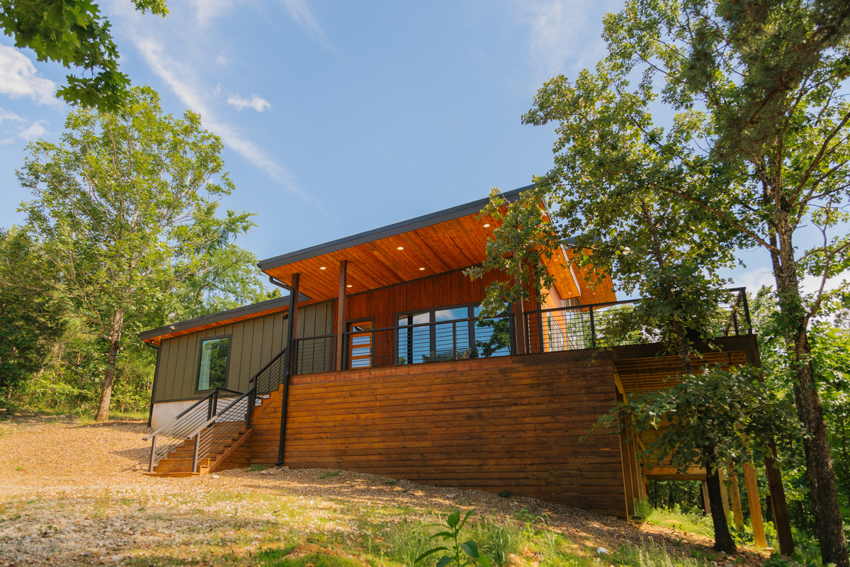 Main entrance to cabin