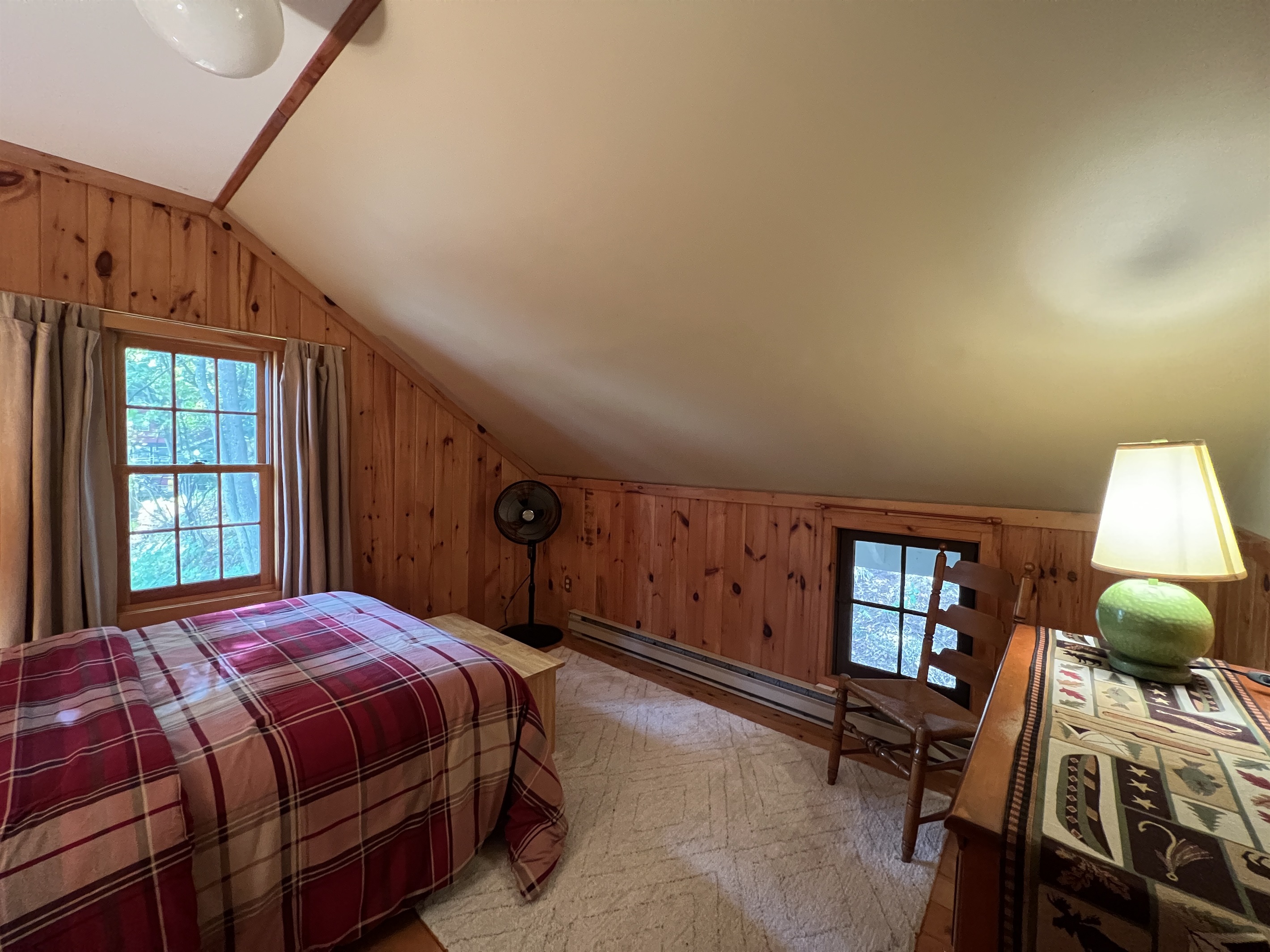 Lille Gossebo 2nd floor bedroom #2 with a double bed.