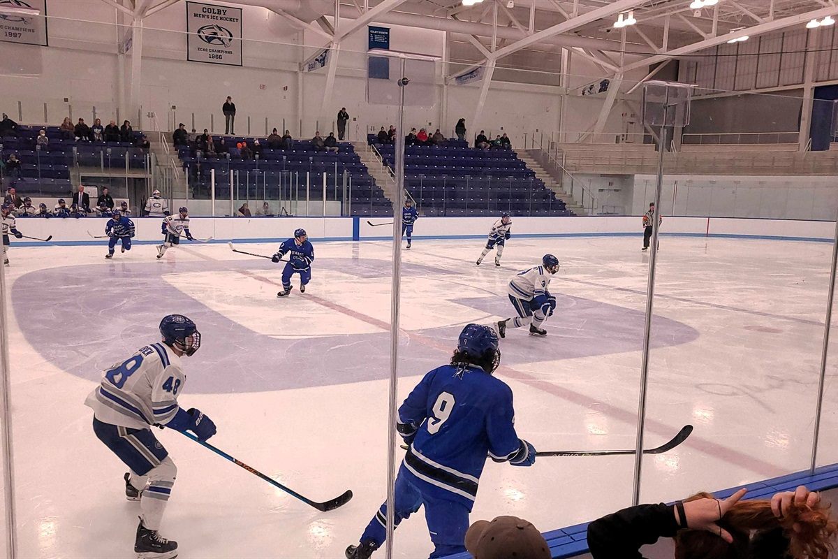 Experience the thrill of watching a Colby Hockey Game!