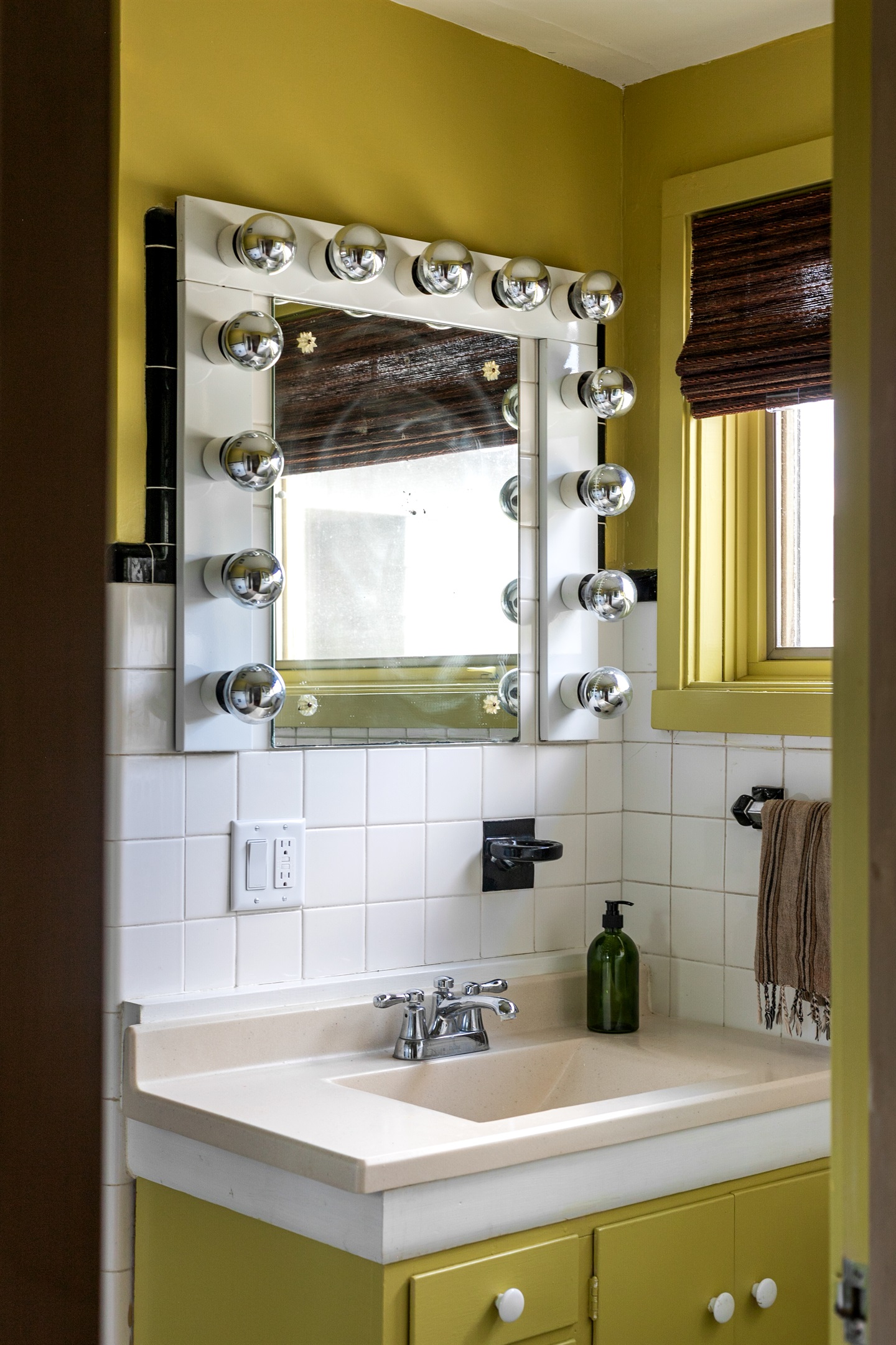 The stand-up shower offers a fresh, convenient start to the day, while the thoughtful design and private setting create a retreat that feels both stylish and relaxing.