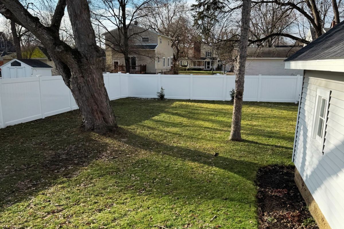 Fully Fenced In Backyard