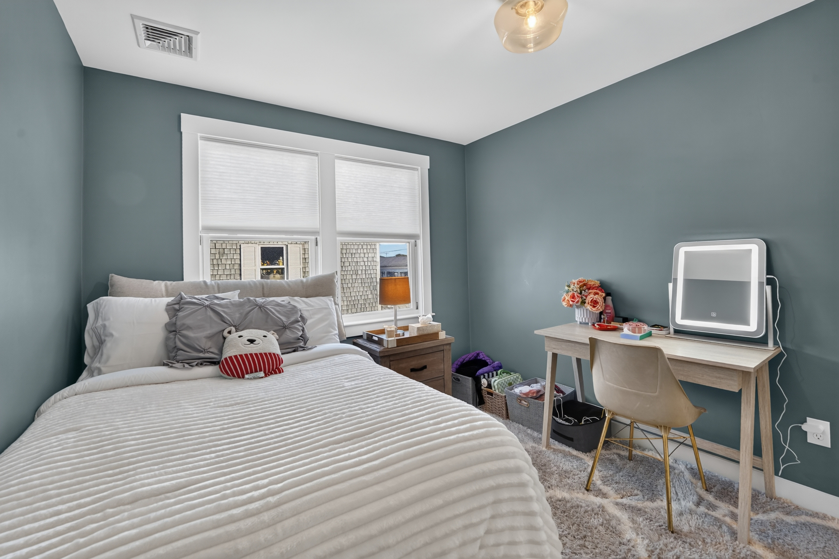 A bright and comfortable space perfect for relaxing after a day of exploring.