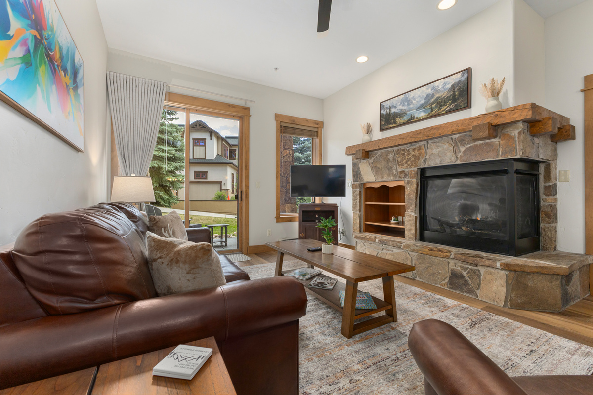 Living Area | Access to Patio | Queen size pull out couch
