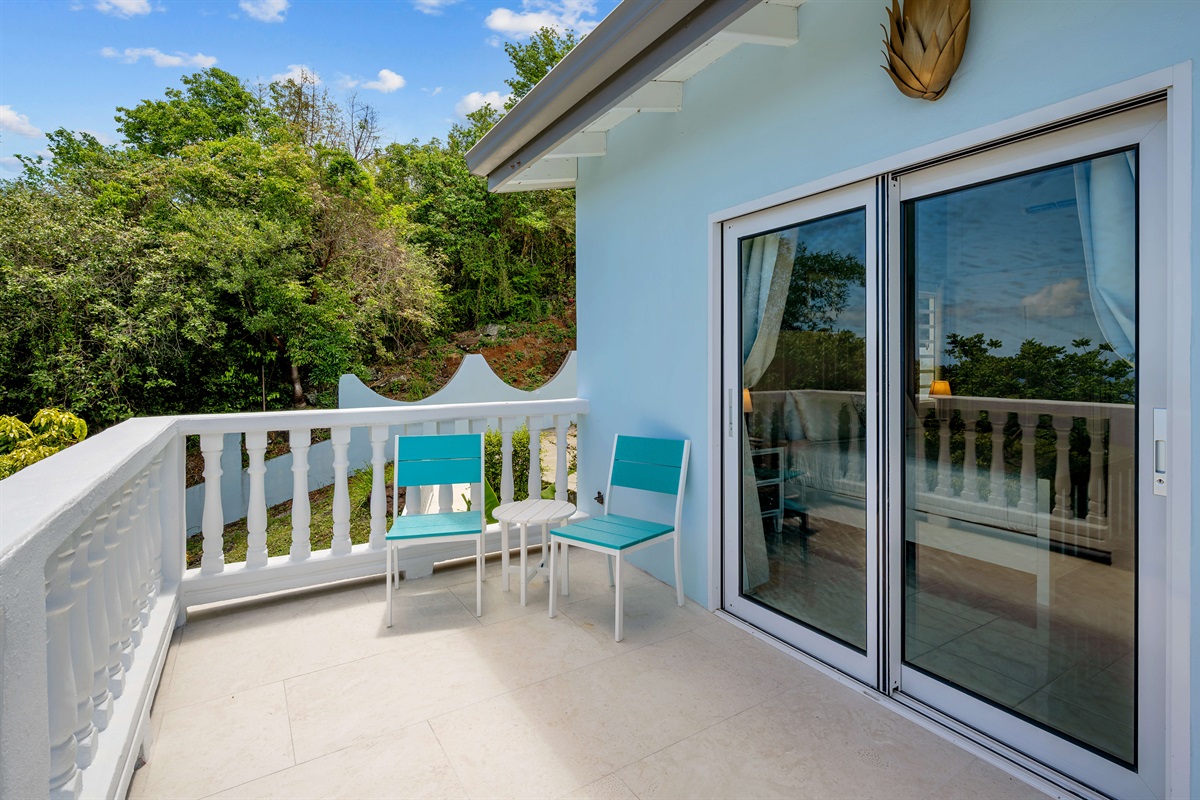 Private balcony from the master bedroom