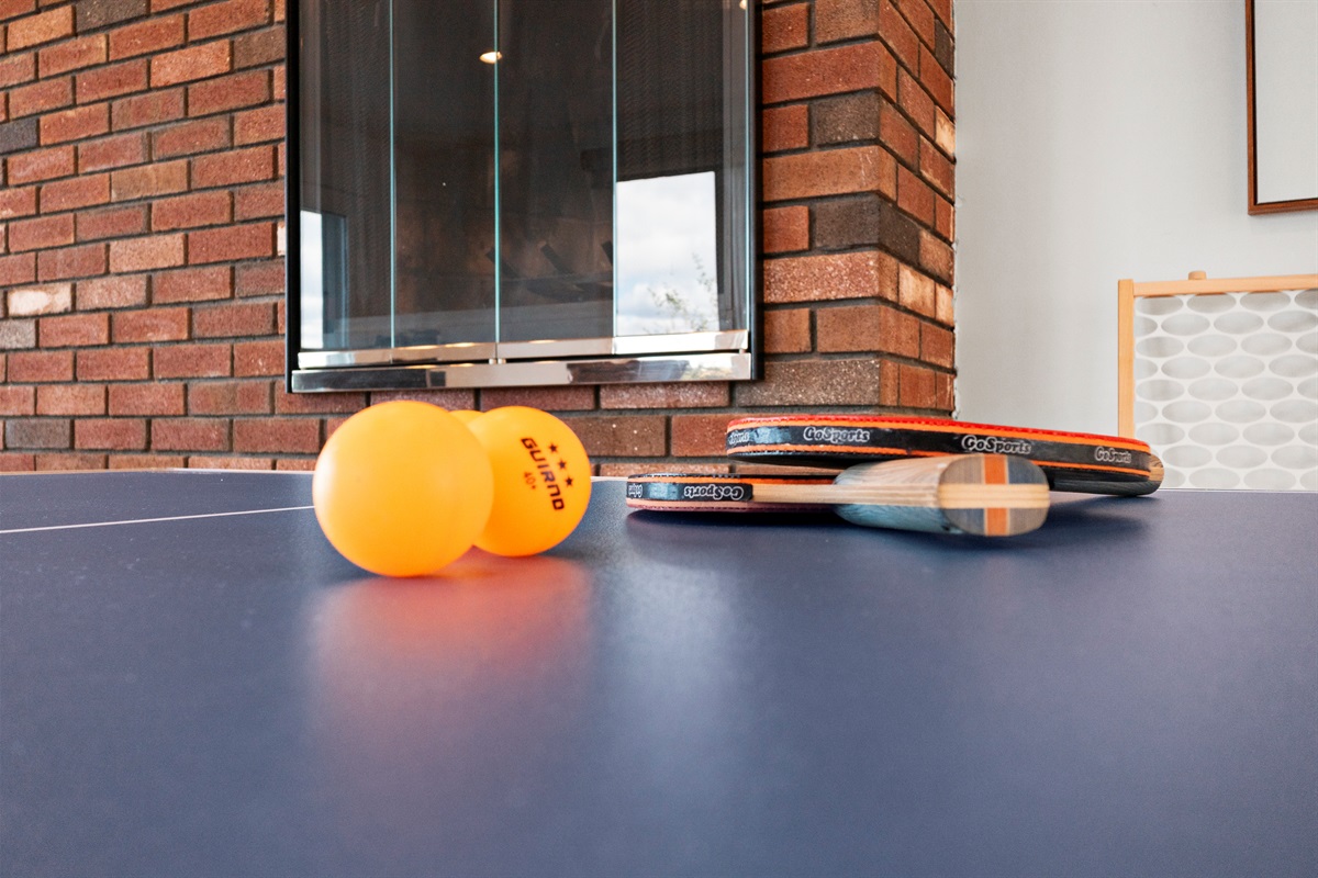 Hours of entertainment await at the ping pong table.