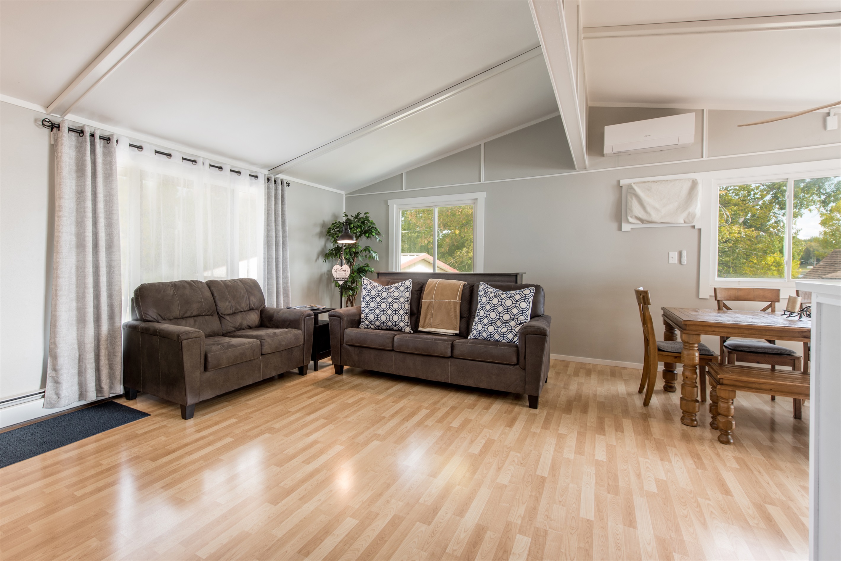 Living room with pull out sleeper sofa