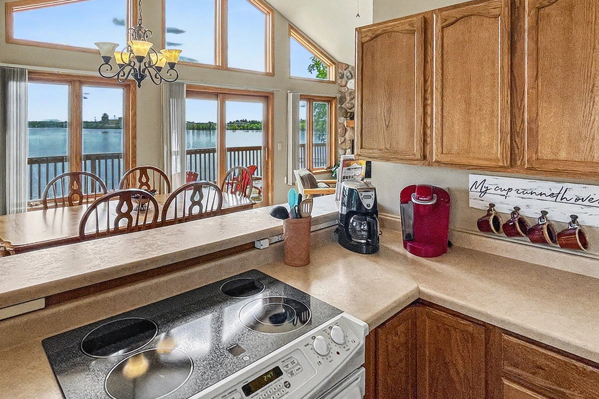 Kitchen - Lower Level with Lake View