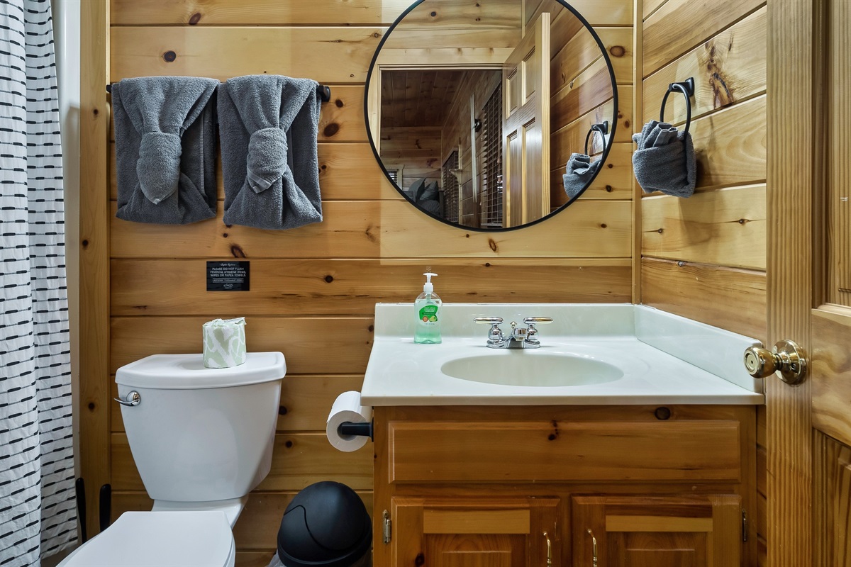 Full Bathroom with Tub on Lower Level