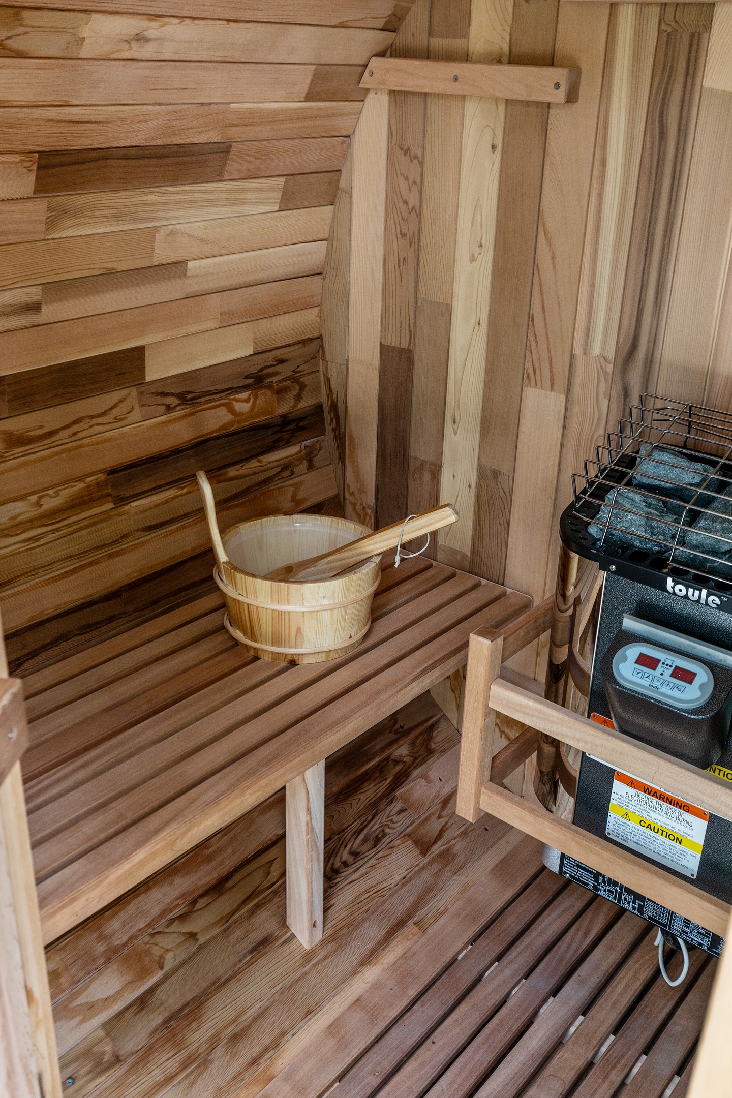 Elevate your getaway with a rejuvenating sauna session surrounded by nature.