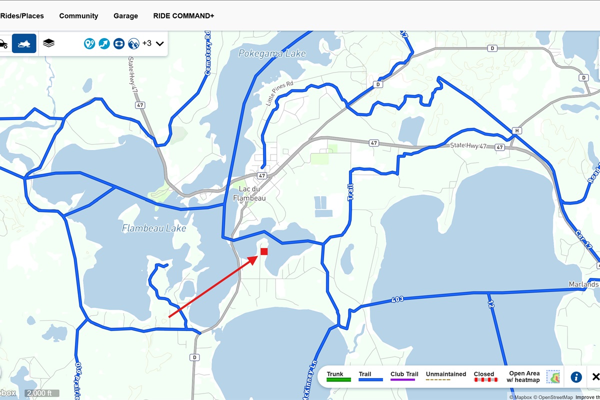 Snowmobile Trail Map