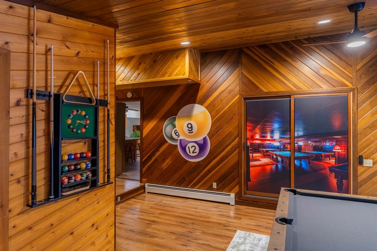 A peek into the game room—where fun and friendly competition await.