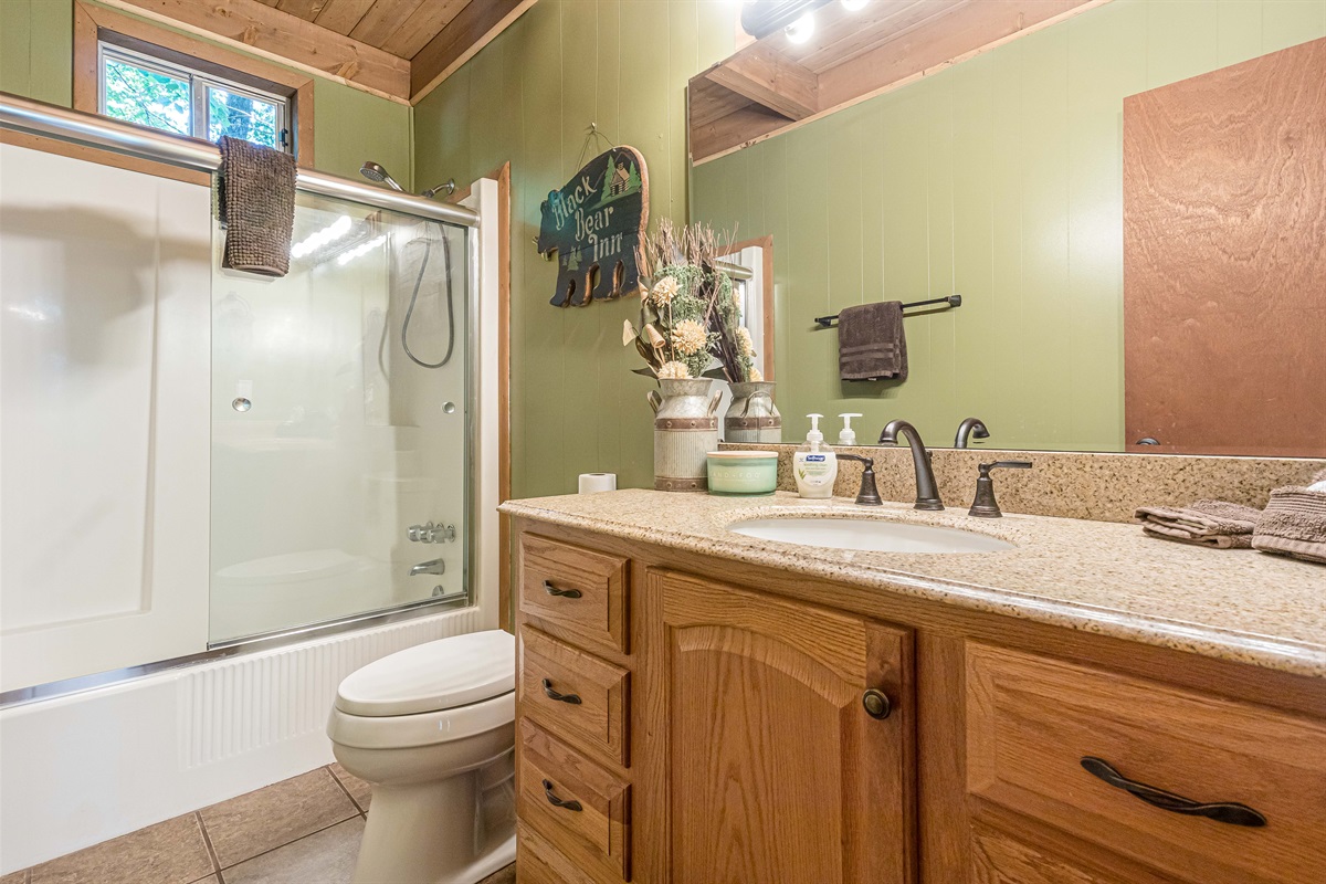 Main Floor Full Bathroom Shower and Tub Combo