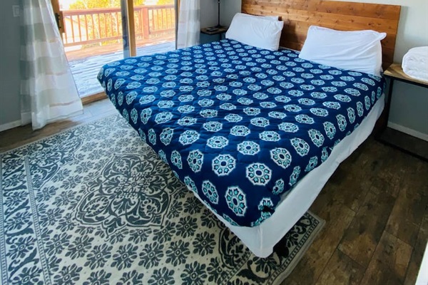 Bedroom 2, Main Level, Patio Access, Attached shared Bathroom and Closet