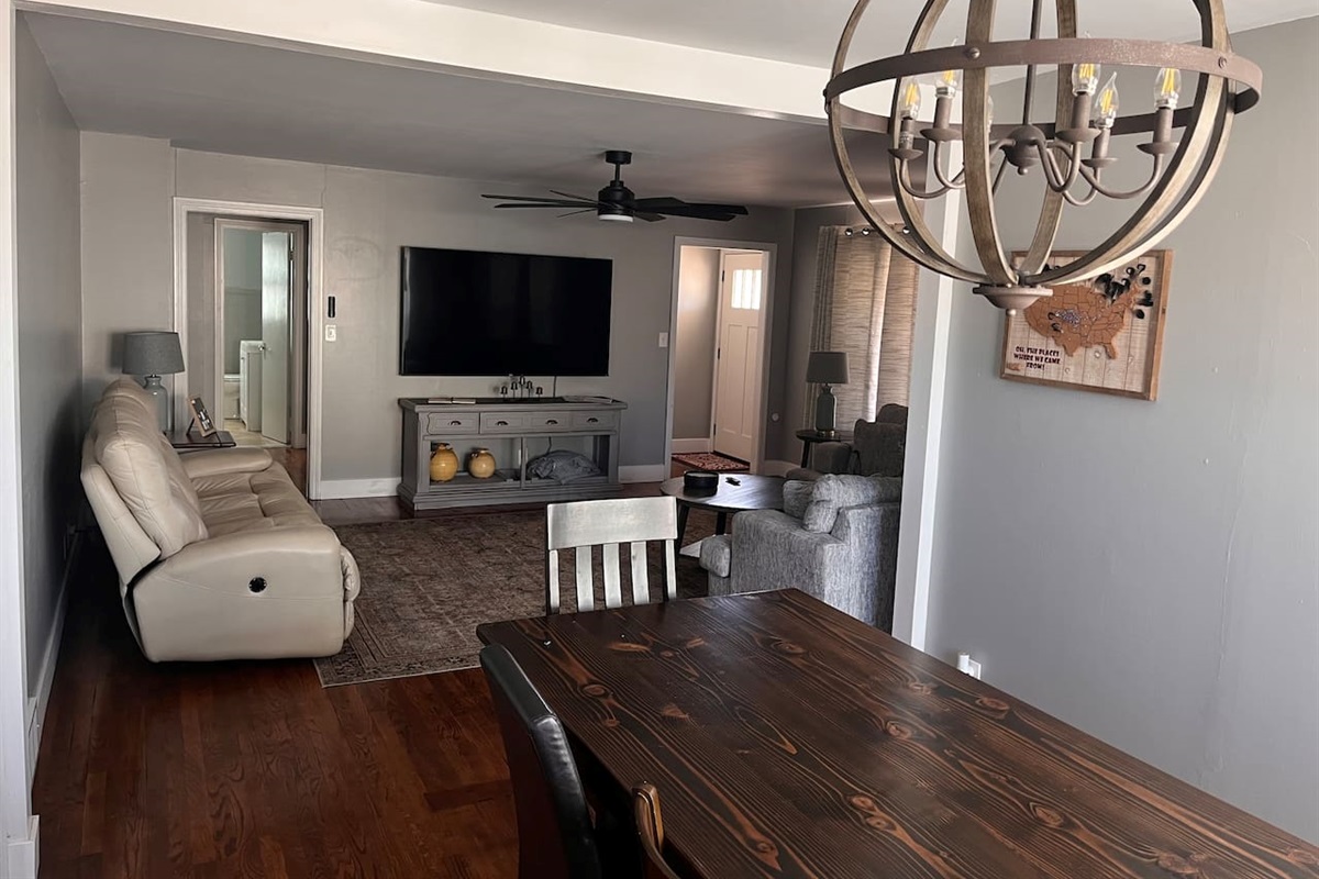 Living Room with Dinning Room