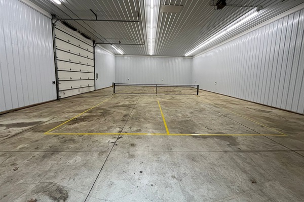 Pickle ball court  Located in barn closest to the lake