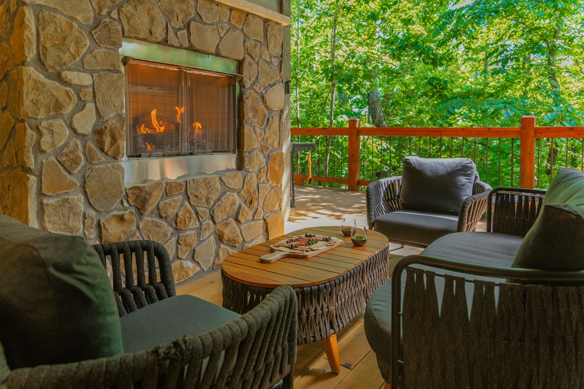 Relax under our beautiful covered patio.