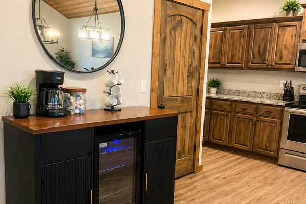 Wine Cooler and Coffee Bar