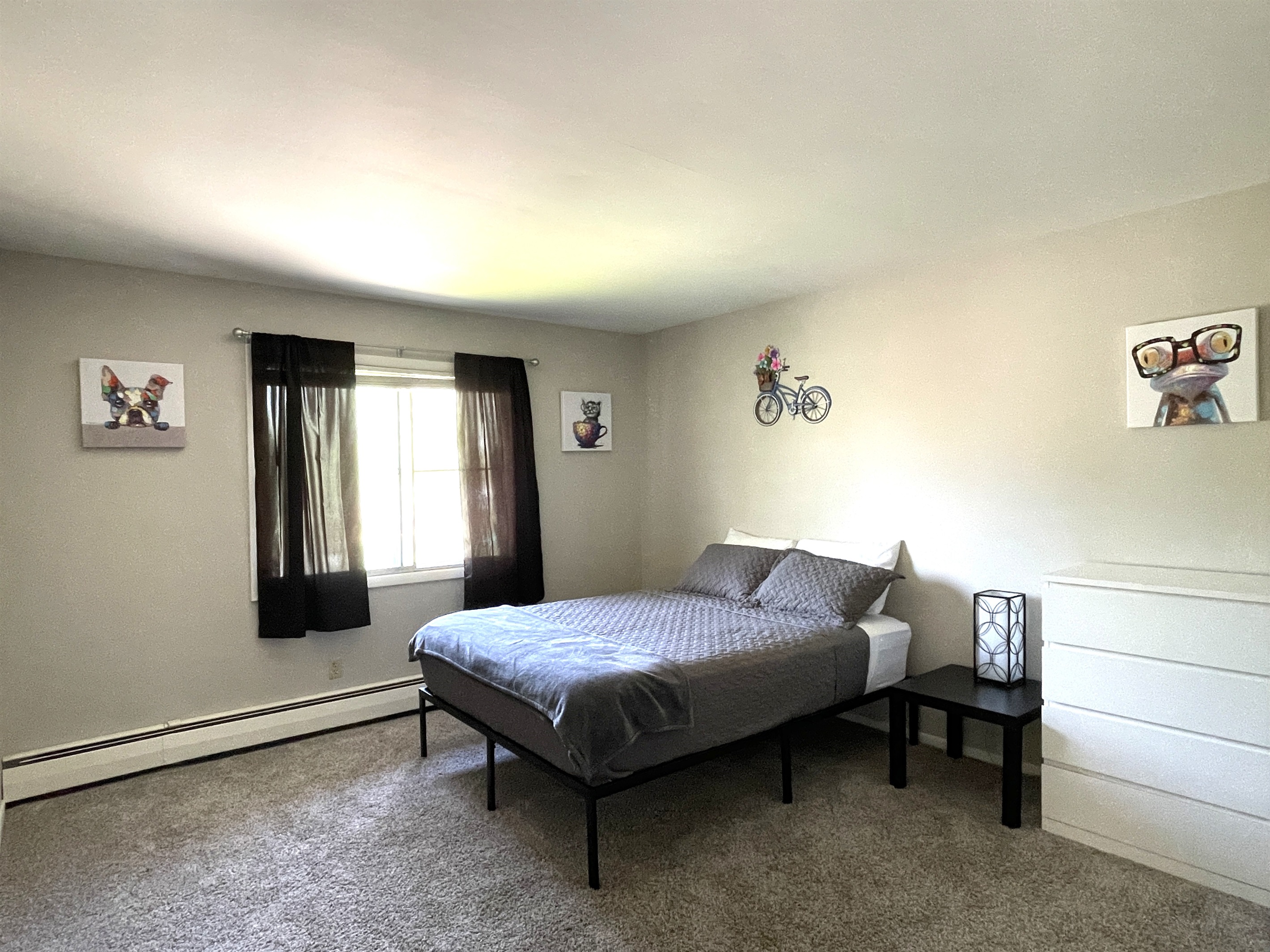 Bedroom w/ Queen Bed, Closet, and Dresser