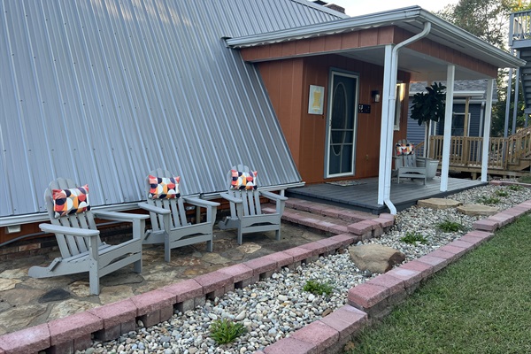 Front porch with seating 