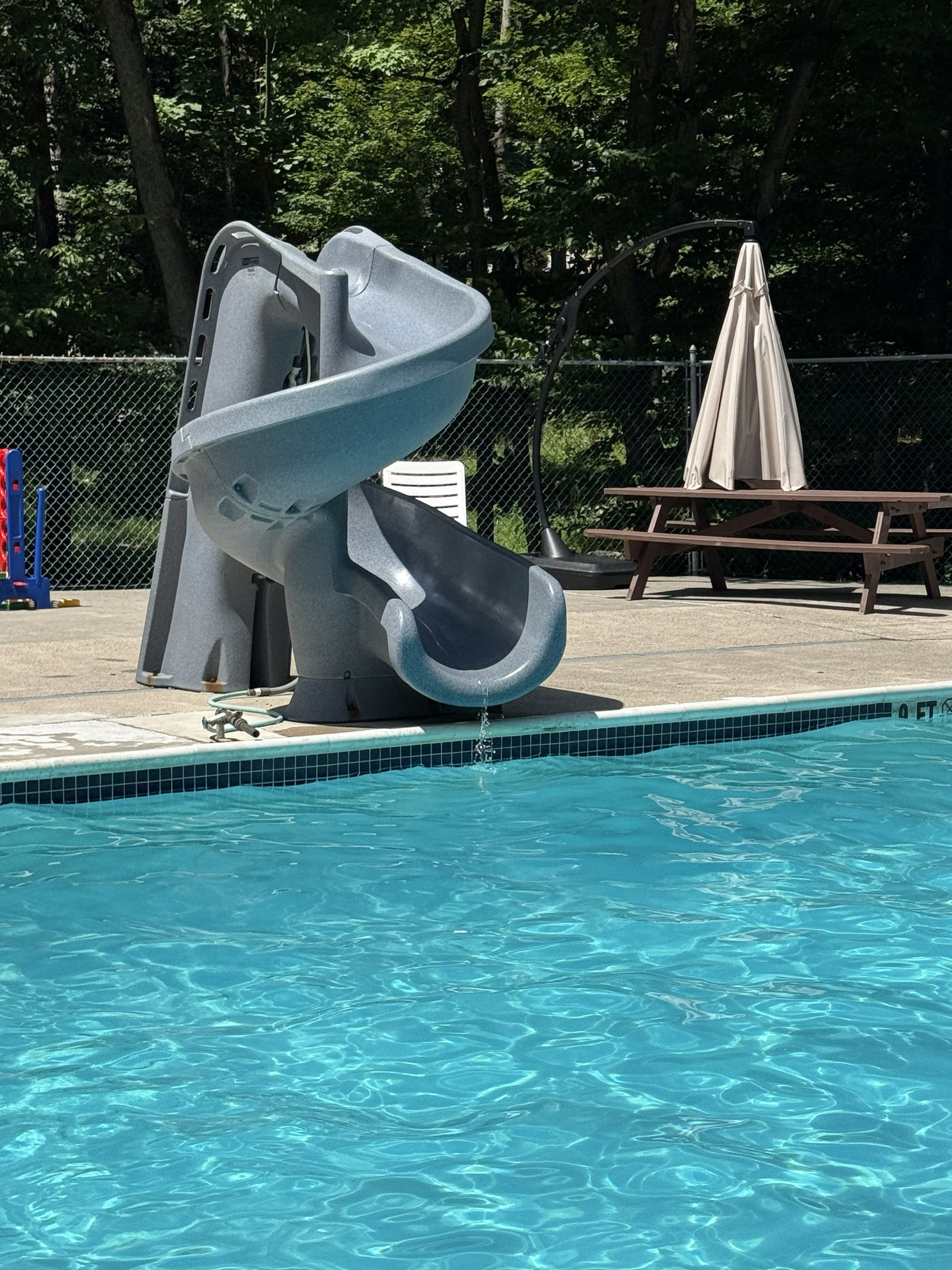 Waterslide in Main Swimming Pool