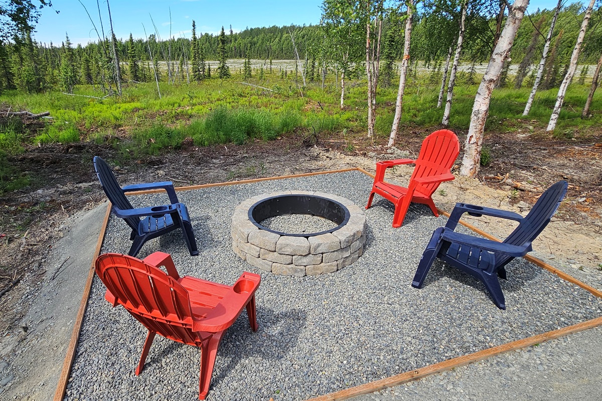 Shared Fire Pit with Wetlands View