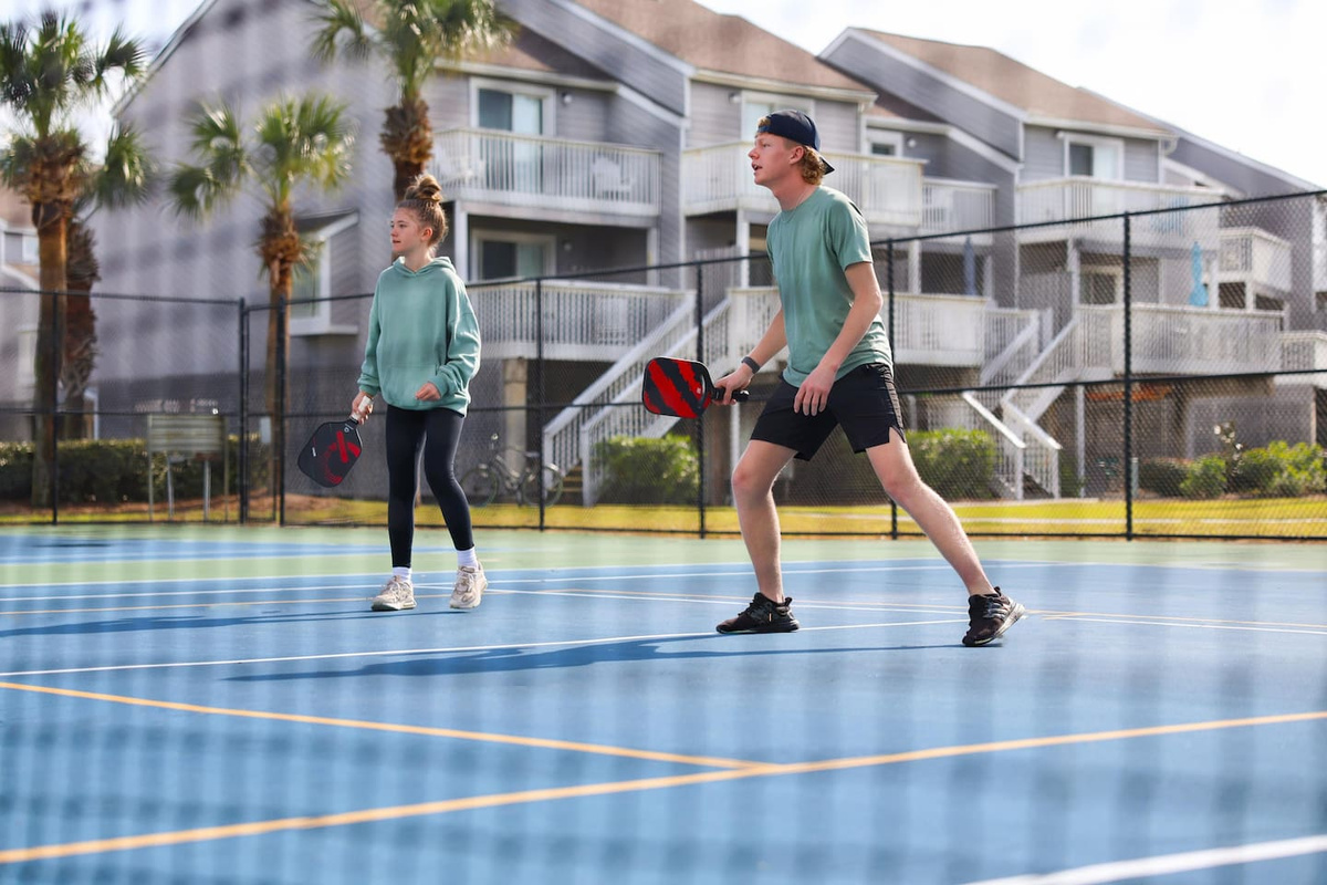 Pickleball Courts a minute walk away