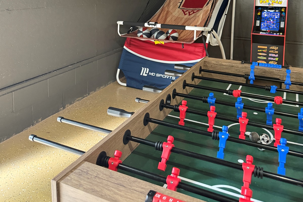 Pop Shot, Foosball and Connect 4 are all available for some play time.