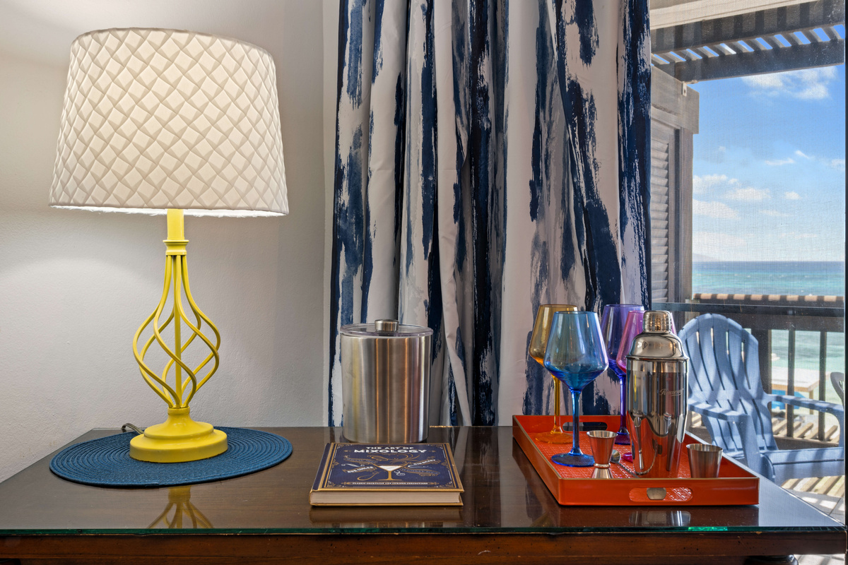 Thoughtful touches throughout create a warm and inviting island retreat.