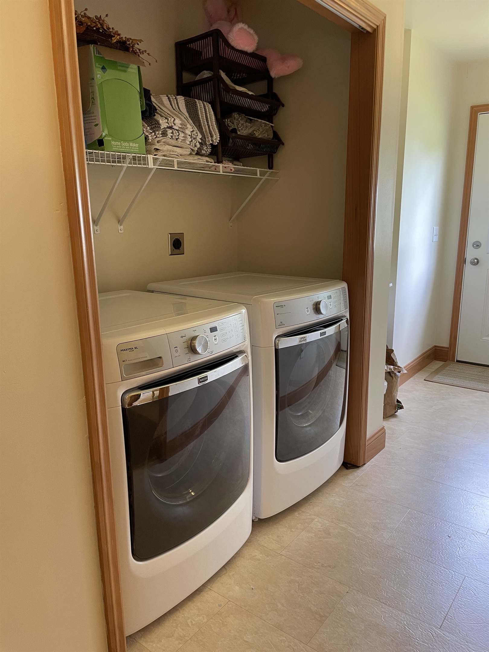 Laundry off hallway