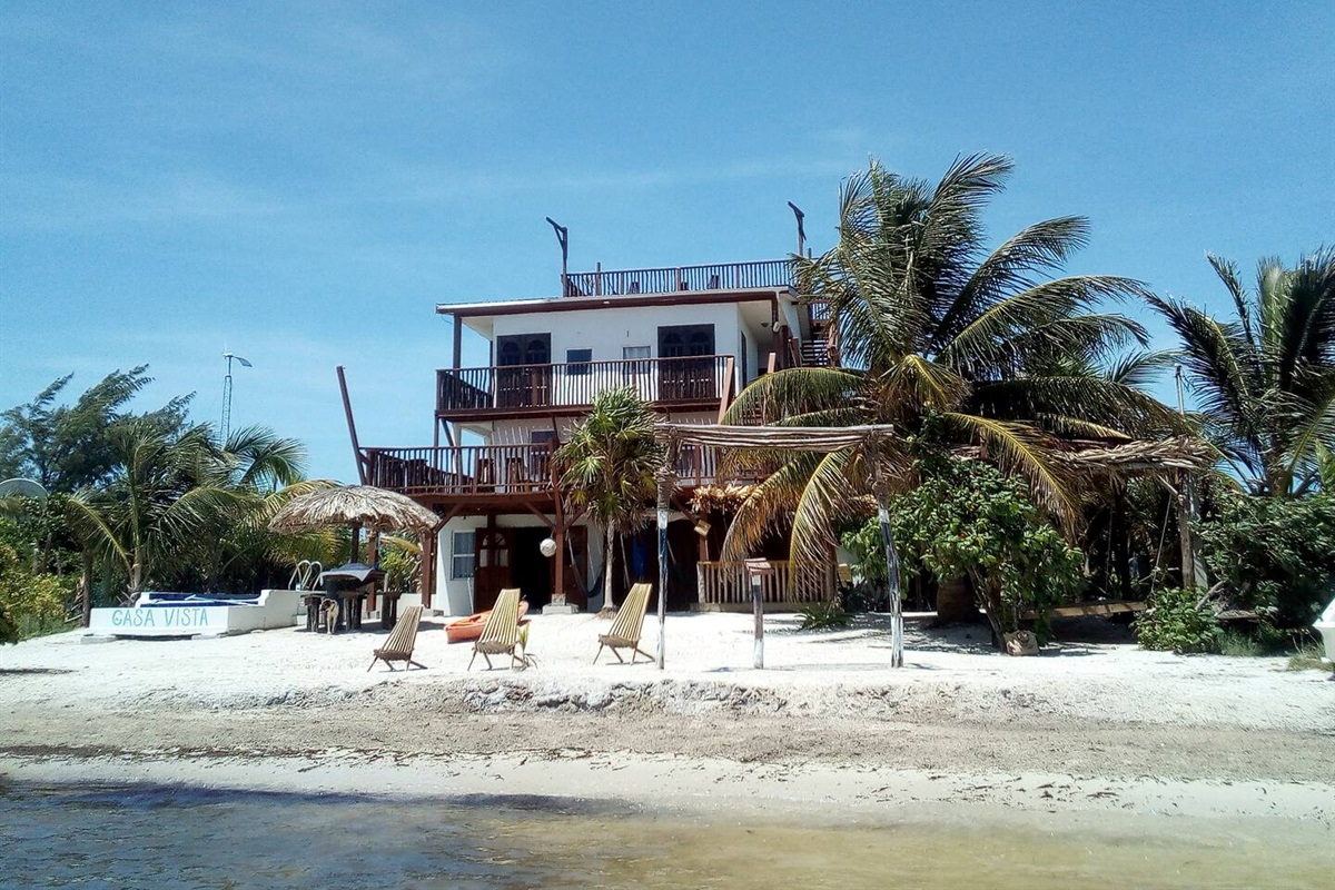 View of house from the Beach