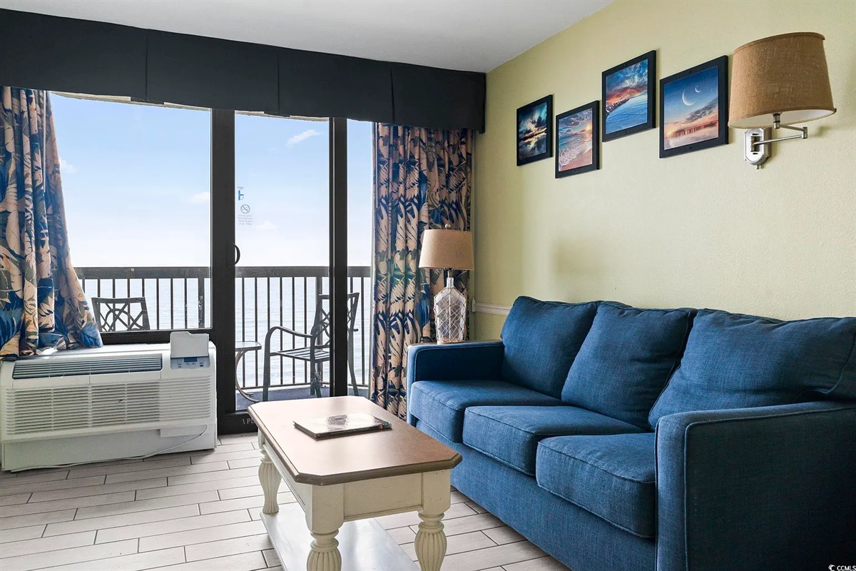 Stylish and comfortable living room designed for relaxation