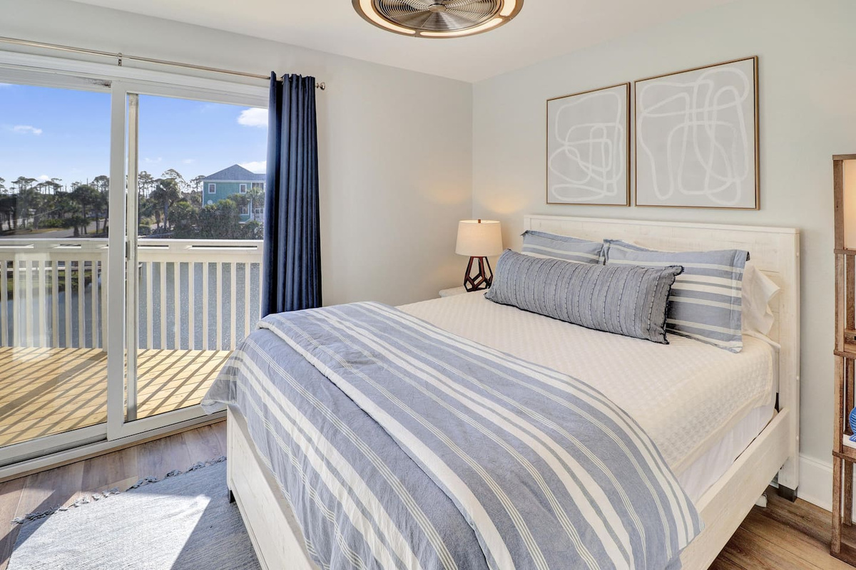 Your second bedroom is bright, comfortable, and ready for your crew.