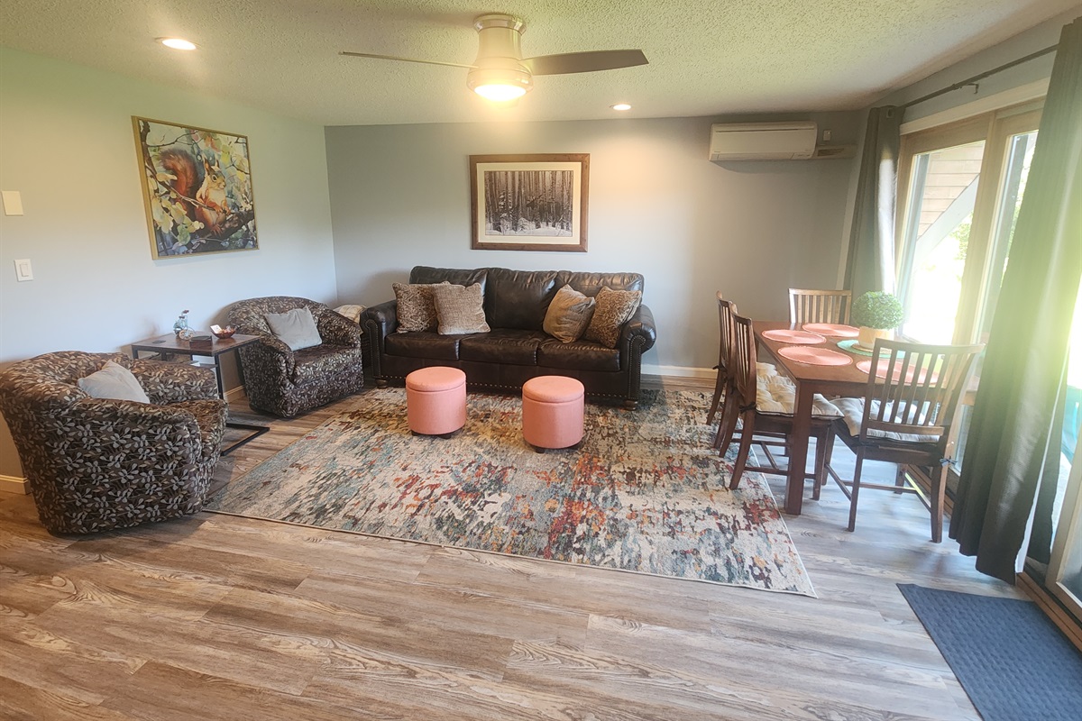 First Floor Living room with beautiful mountain views