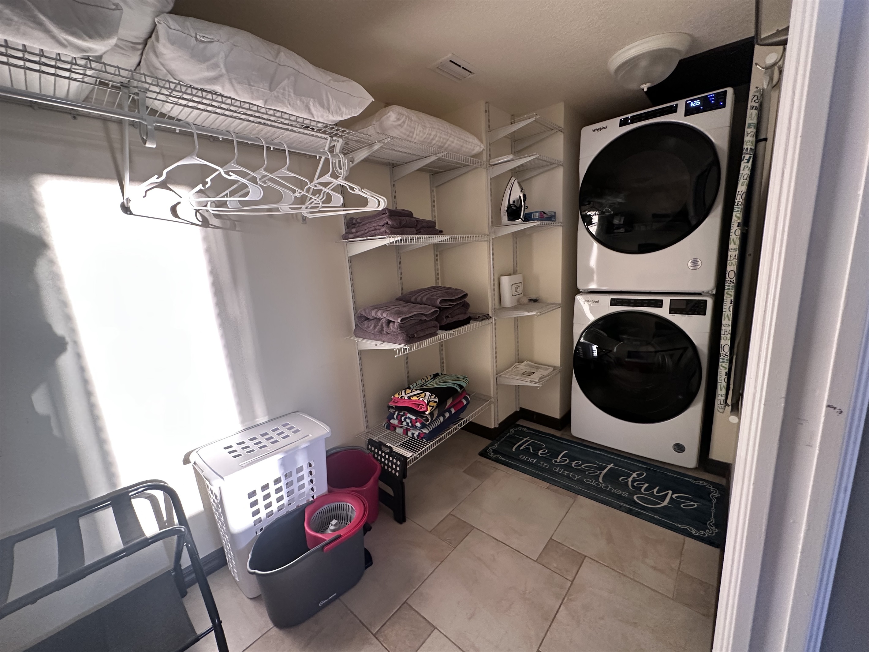 Laundry room in unit