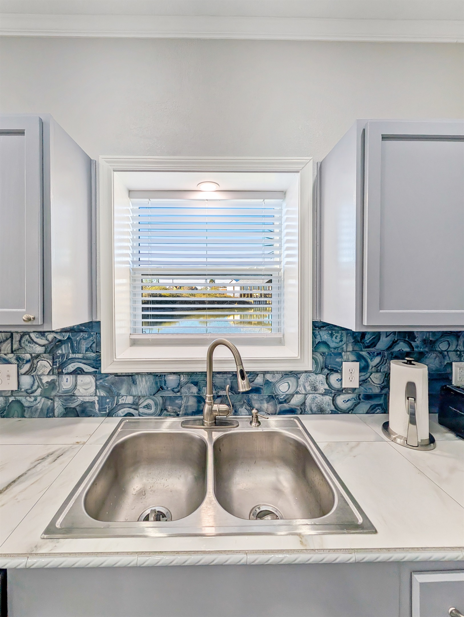 Water views from the kitchen