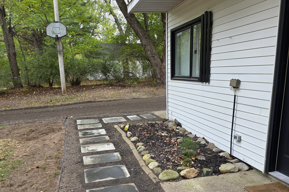 Walkway to front door