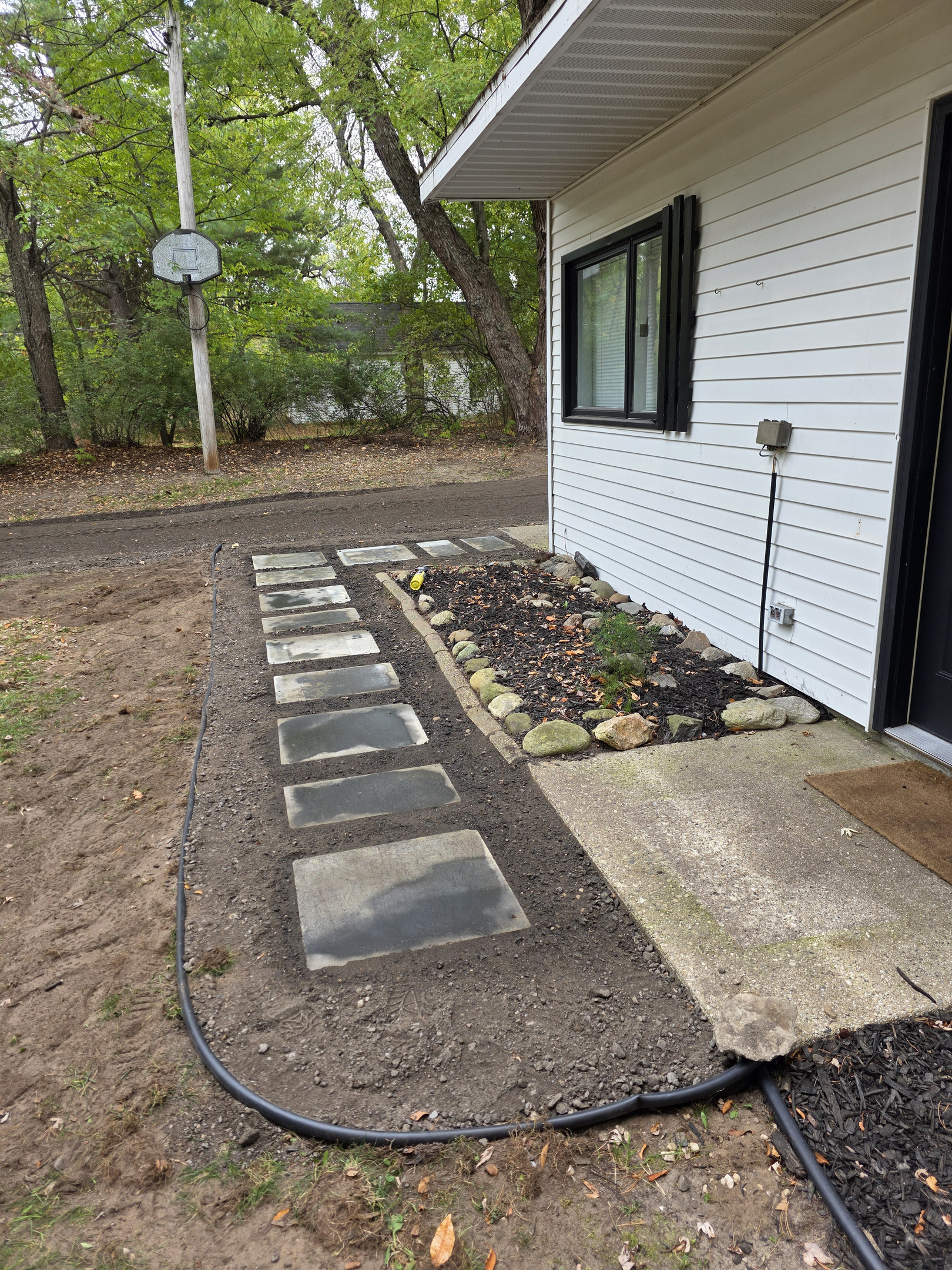 Walkway to front door