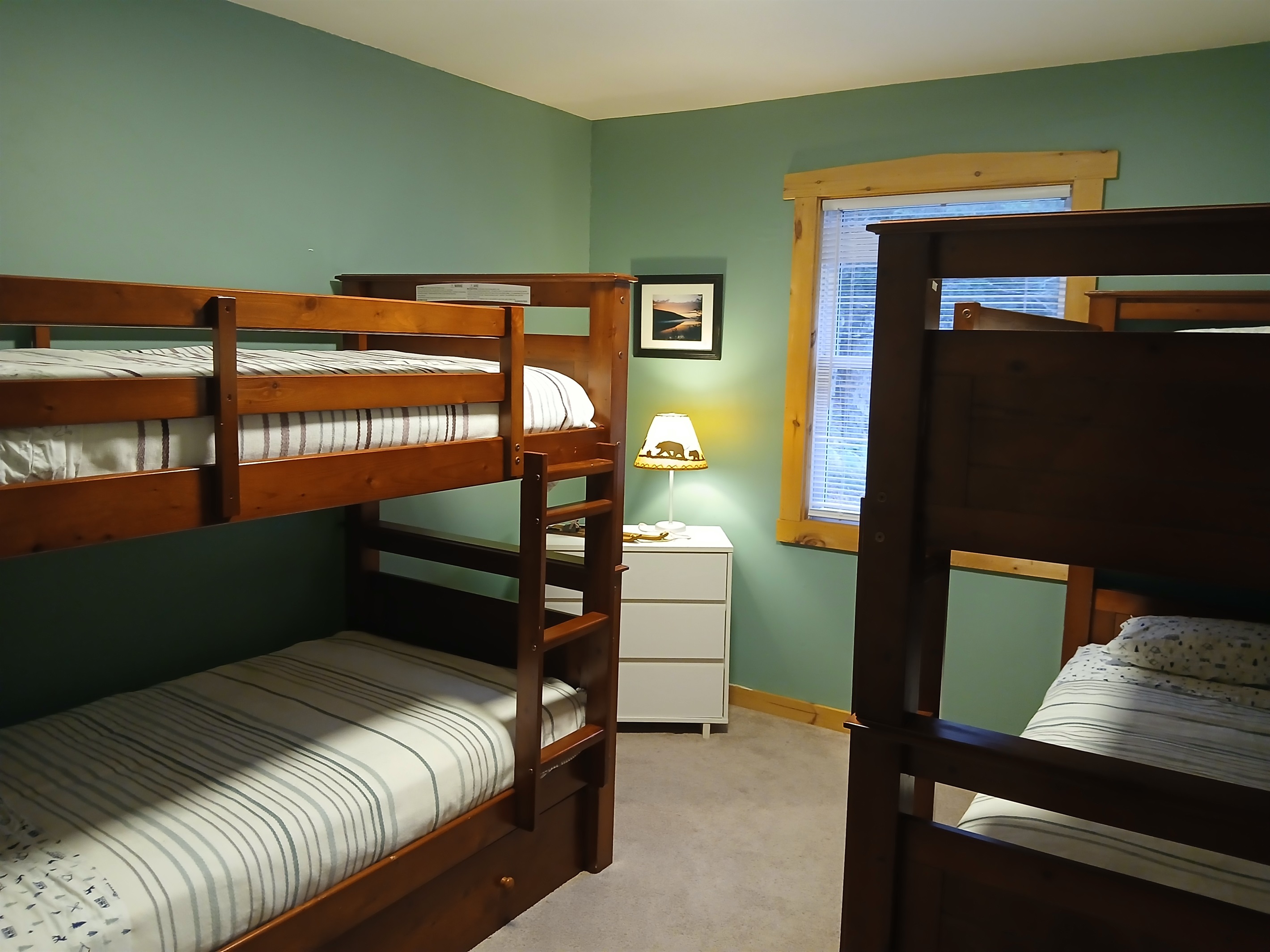 Main Floor Bedroom #2 - two bunks/4 Twin