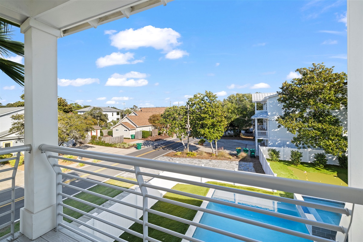 2nd floor balcony is accessible from the 2nd floor bunk bedroom