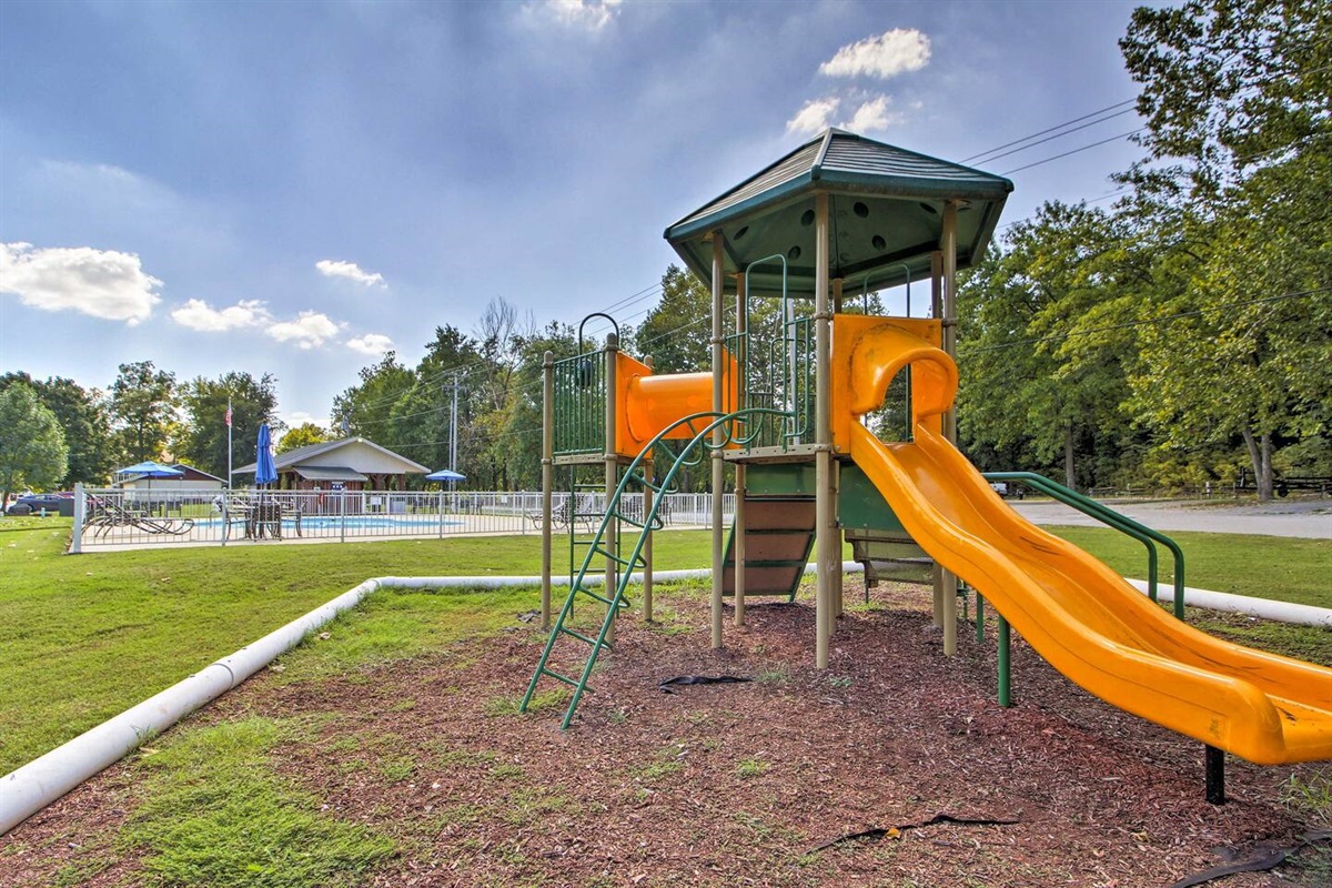 Community Amenities | Playground right across the parking lot, you can sit in the dining room and watch the children play.