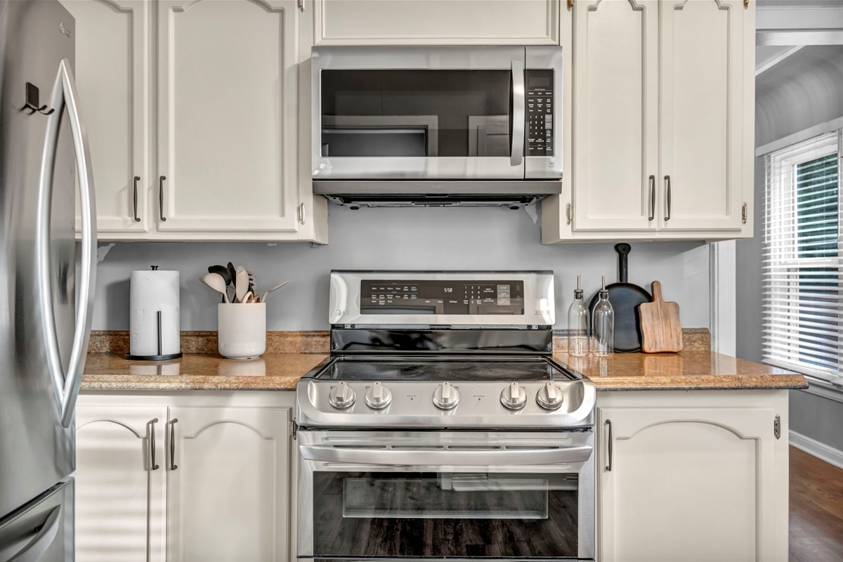 The new appliances will be a joy to cook.