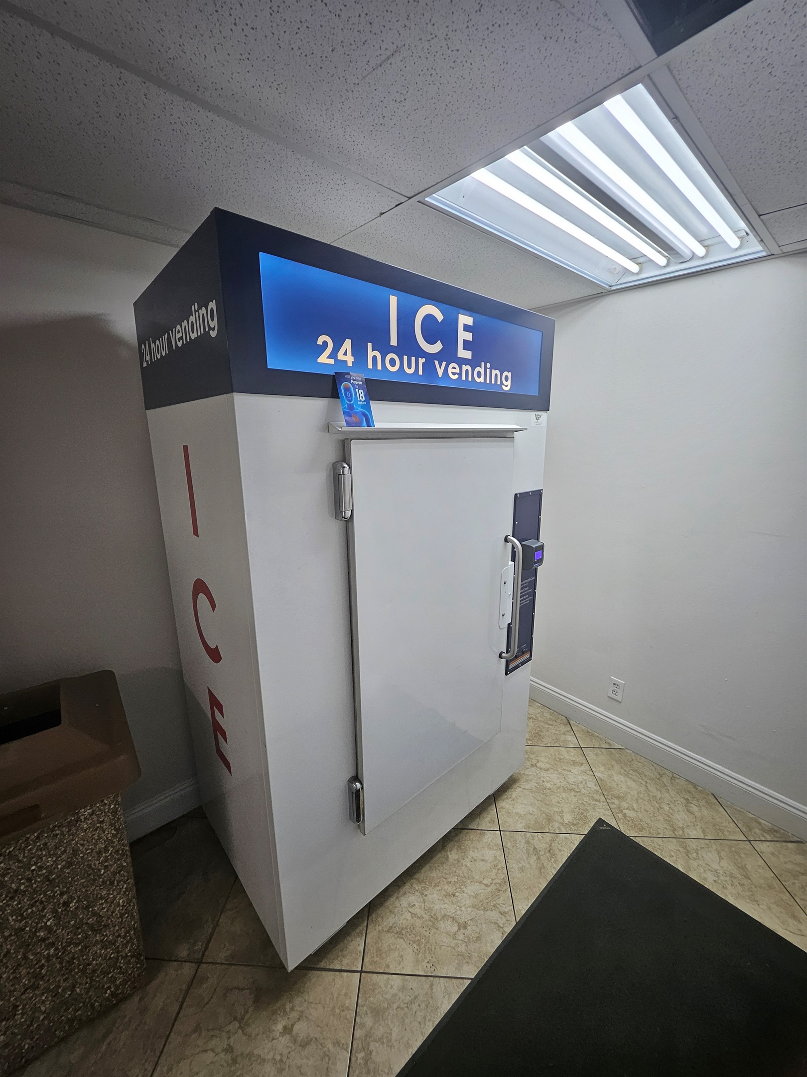 Ice - bags for sale on 2nd floor