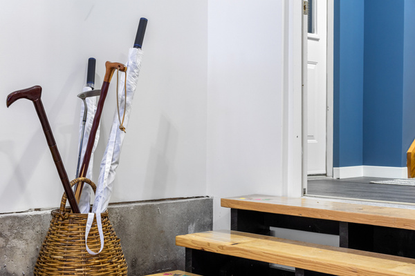 walking sticks and umbrellas for your walking tours