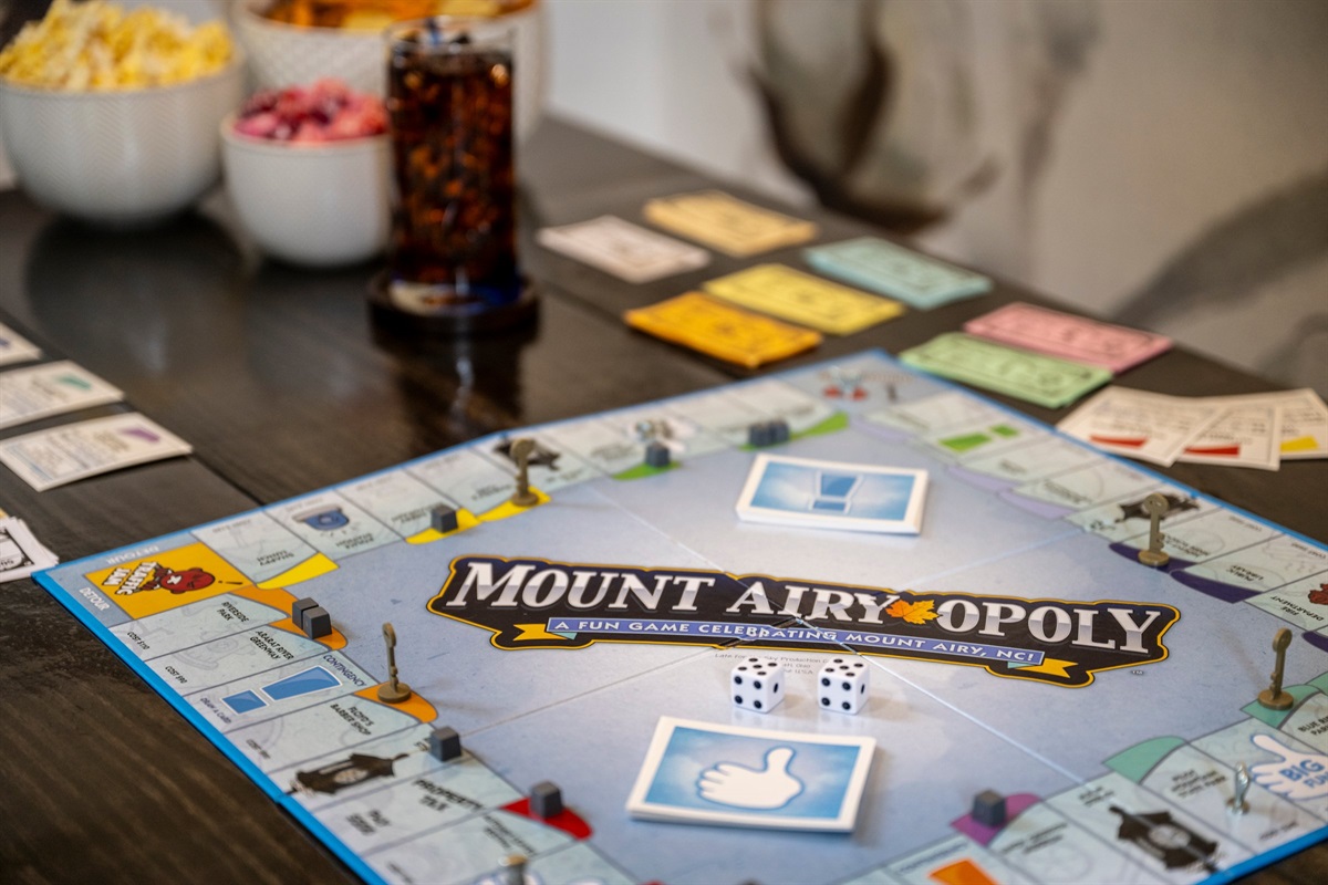 Family-friendly games like Mount Airyopoly are perfect for rainy days or cozy nights in.