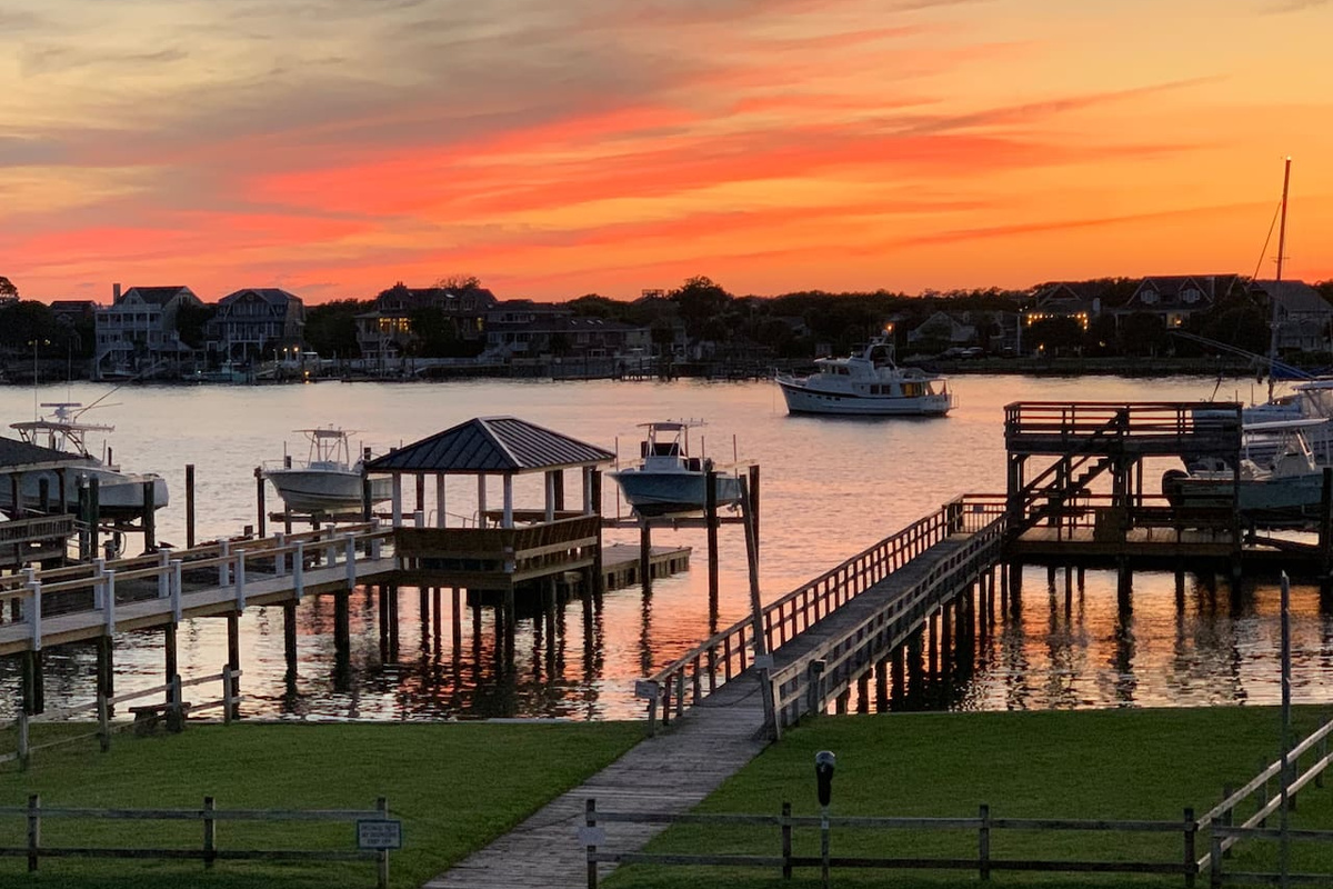  Sunset View from Porch of Coastal Corner