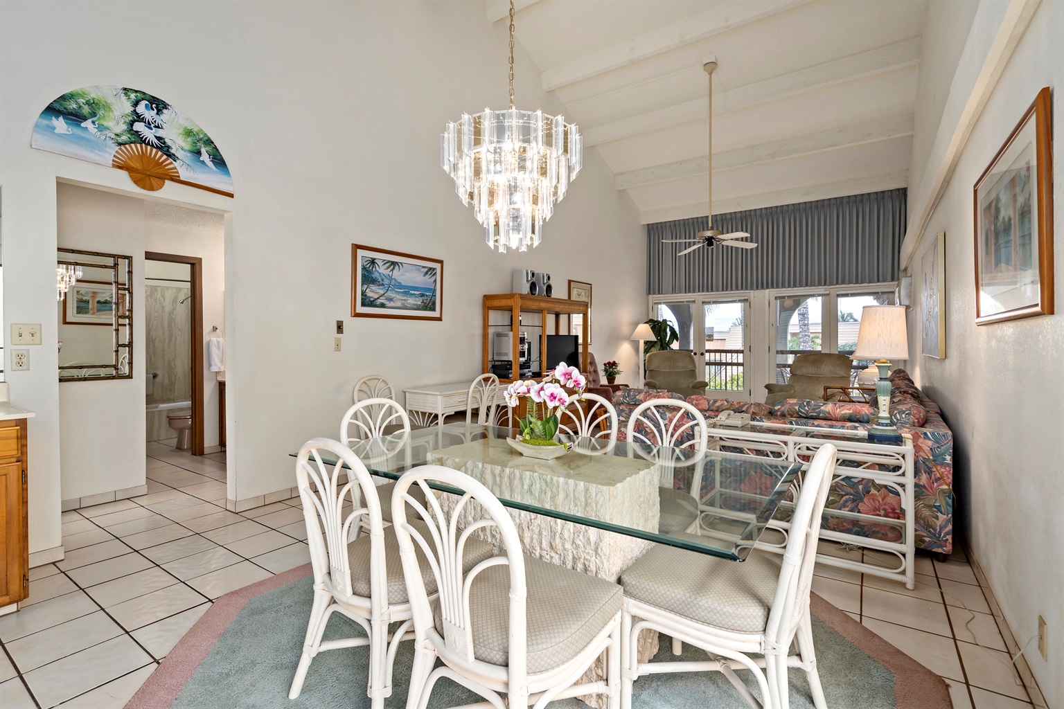 Spacious condo home comfortably sleeps 6 guests.