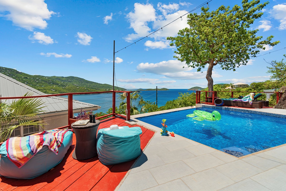 Turquoise water for as far as the eye can see!