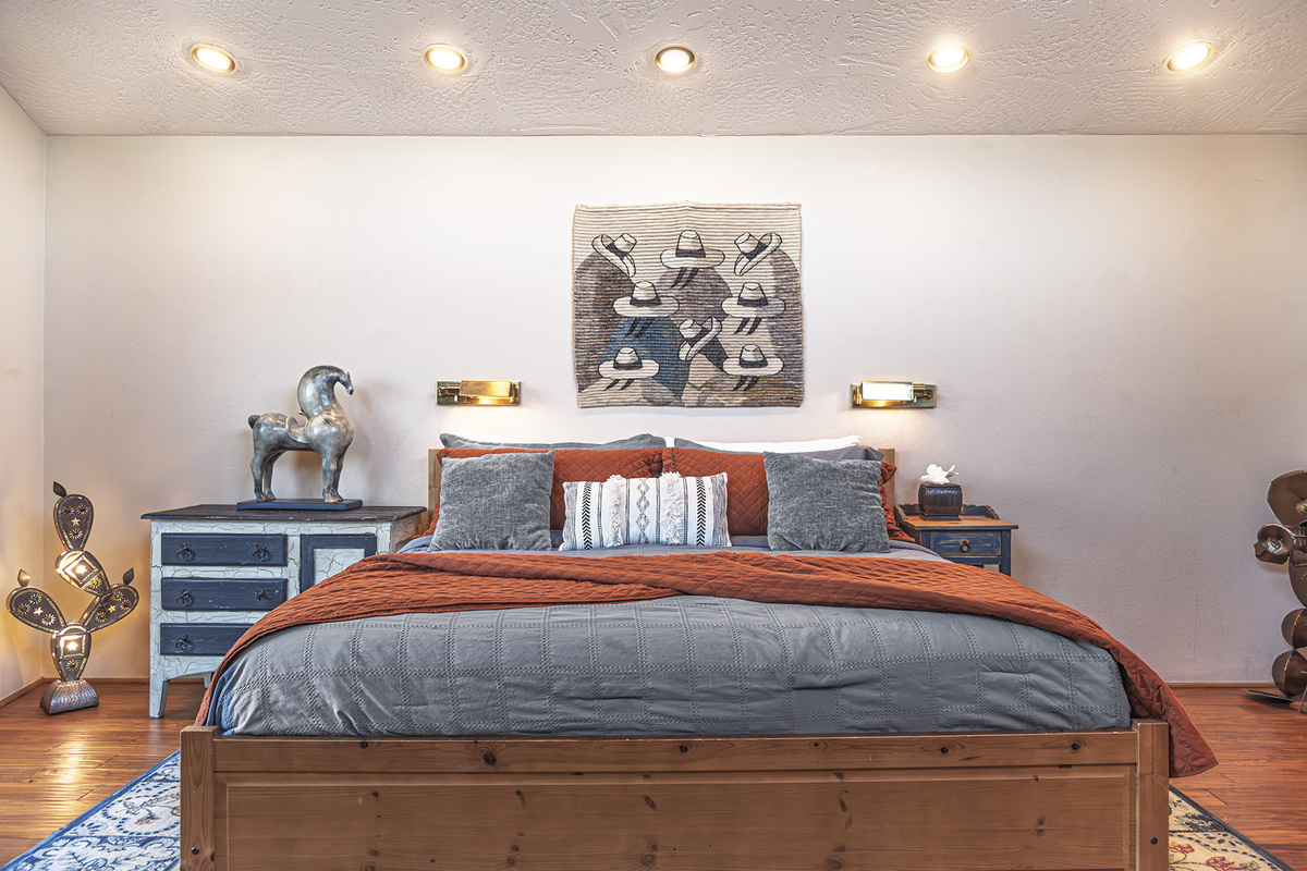 Ultimate privacy and a peaceful night's rest. Bedrooms are separated by 2 floors. 
