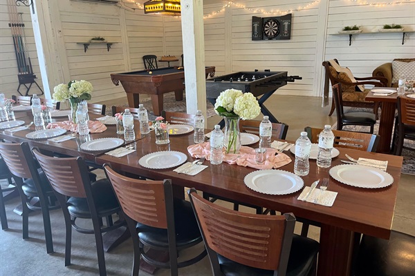 Game Barn - ready to feed the crew