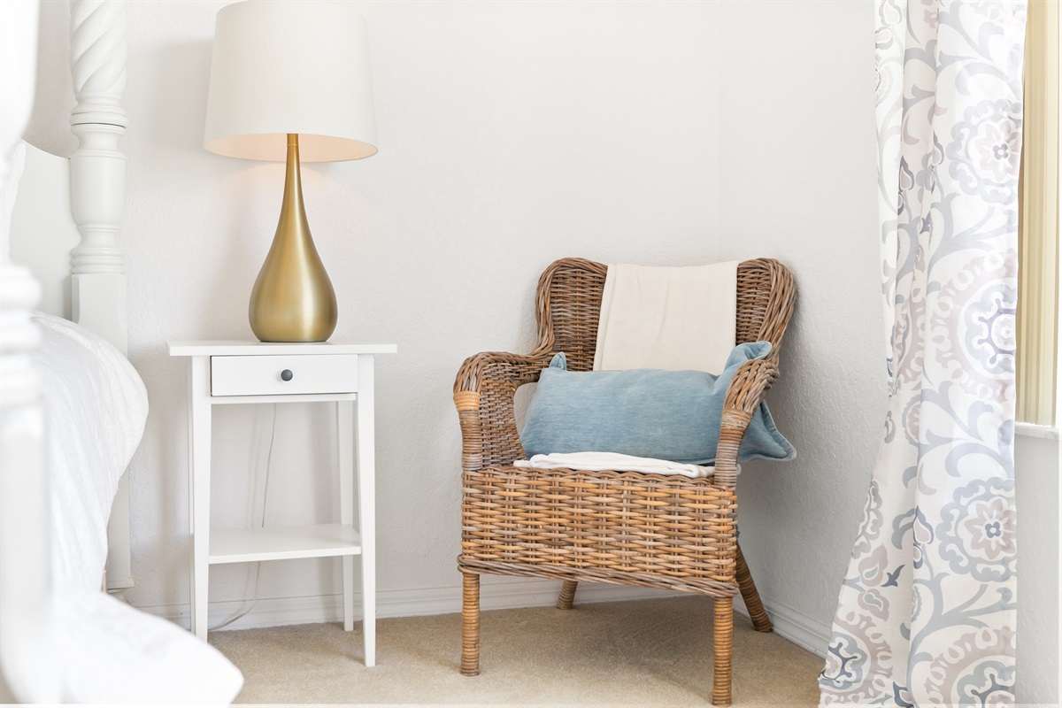 This bedroom is huge, so plenty of room for dressing without bumping into each other.